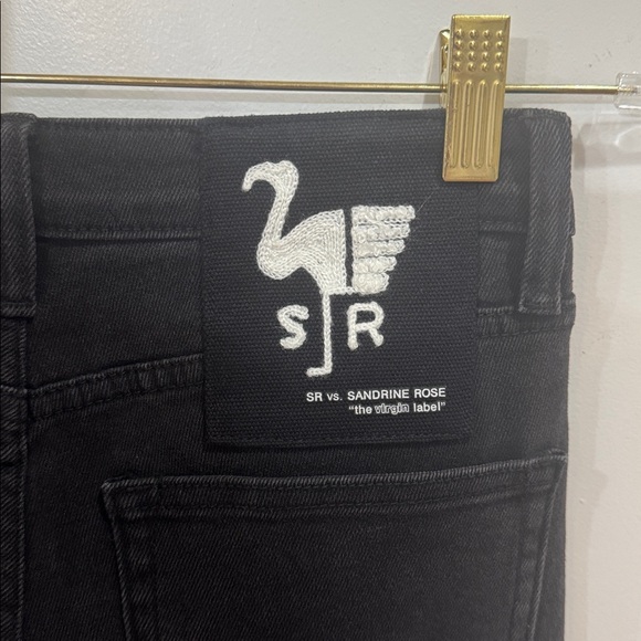 *NEW* SANDRINE ROSE BLACK RETRO SUPER FLARE JEAN 27 - Picture 8 of 9